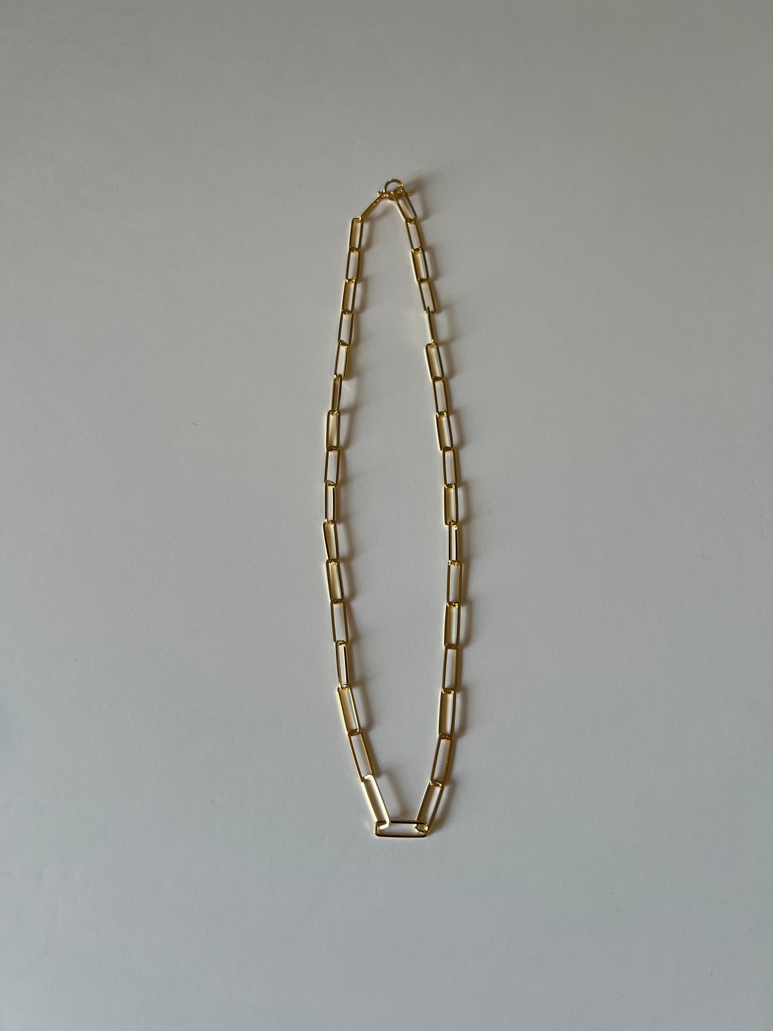 square chain necklace（gold）