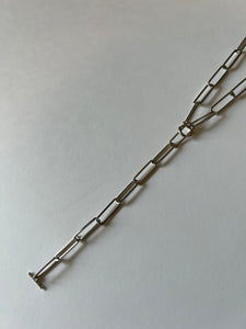 square chain necklace（silver）