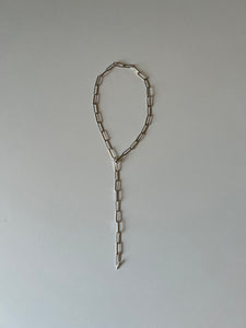 square chain necklace（silver）