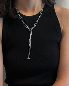 square chain necklace（silver）